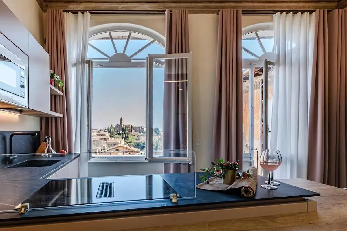 Lejlighed Rose - Appartamento In Centro Storico Con Balcone Con Vista Siena Italien