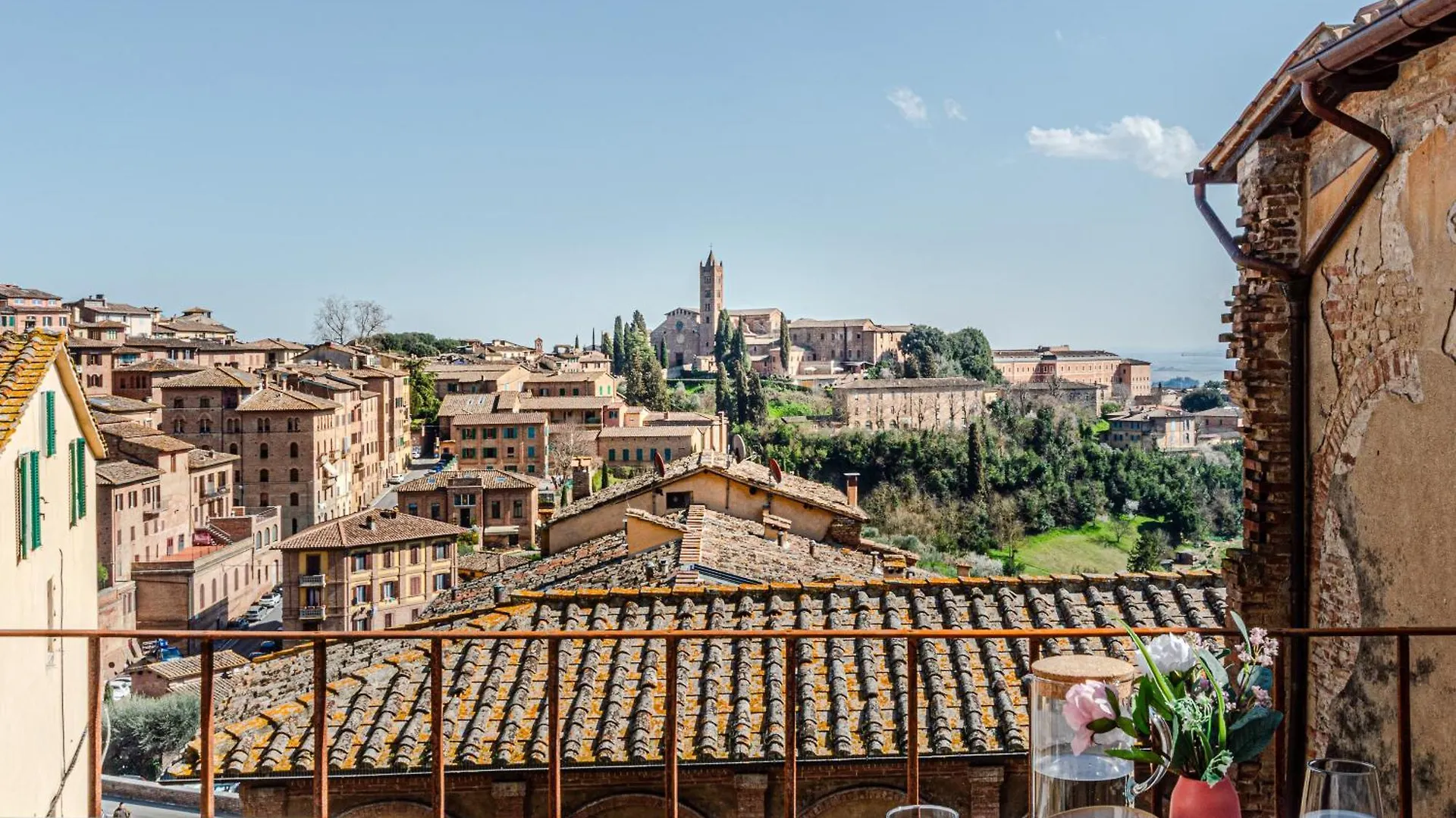 Lejlighed Rose - Appartamento In Centro Storico Con Balcone Con Vista Siena